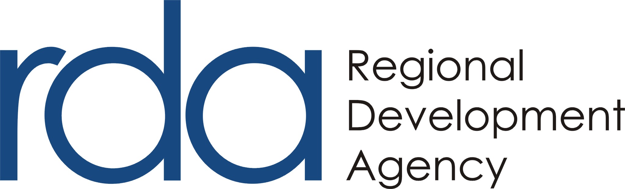 Logo RDA - modr